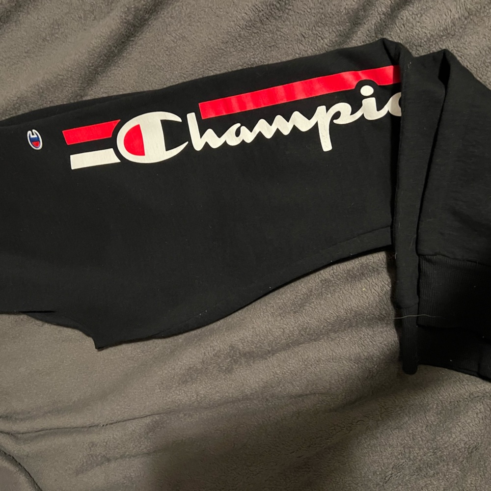 Mens Black Champion sweats in size